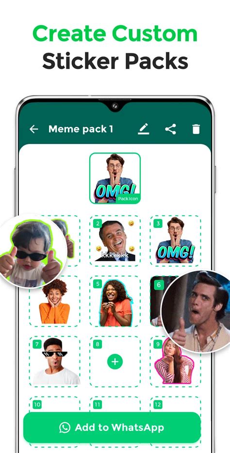 б) Поиск и скачивание приложения "Sticker Maker for WhatsApp"