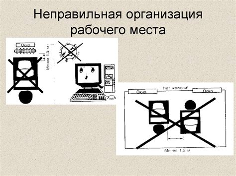  Неправильная эргономика рабочего места 