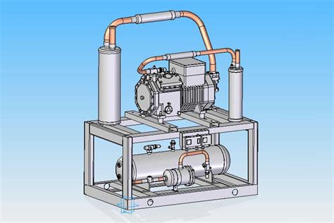 Industrial application of a compressor with a receiver