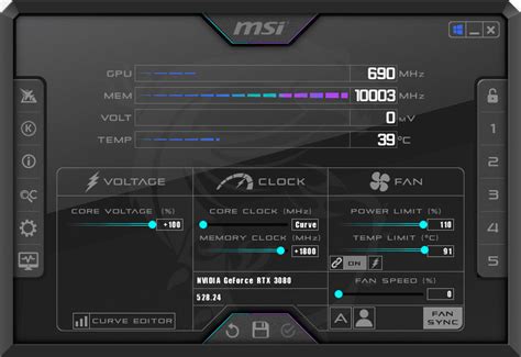 MSI Afterburner - программа для мониторинга и настройки видеокарты