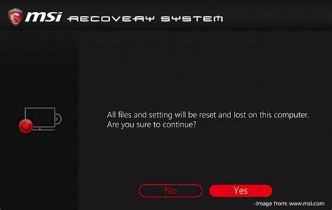 MSI Recovery System - эффективный способ восстановления ноутбука