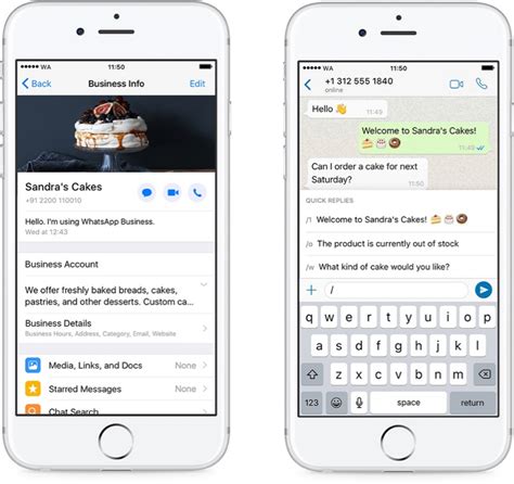 WhatsApp Business на iPhone